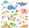 DECOWALL DS-8009 Aventura en el Mar Vinilo Pegatinas Decorativas Adhesiva Pared Dormitorio Salón Guardería Habitación Infantiles Niños Bebés (Pequeña)