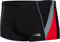 Aqua Speed Boxer Badehose Retro für Jungen + gratis eBook | Schwimmhose mit Kordelzug | Kastenbadehose Gr. 158 | 136. Schwarz Grau Rot | Diego