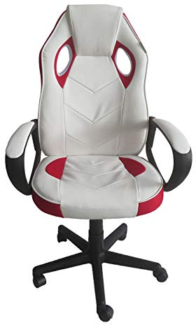 HTI-Line Chefsessel Daytona Bürostuhl Drehstuhl Gamerstuhl Gamingstuhl Drehstuhl Rot
