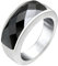 HIJONES Damen Und Herren Edelstahl Mit GroßEm Stein CZ Ringe Hochzeit Versprechen Schwarz GrößE 65
