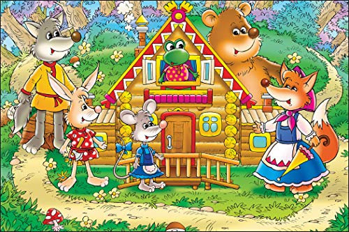 Muralo Fototapete Kinderzimmer 60 x 90 cm Vlies Tapete Wandtapeten Blumen Waldtiere Bäume Gras Kinderwelt Jugend Moderne Wandbilder XXL Kinder Wand Dekoration