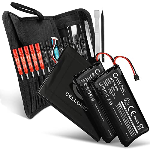 CELLONIC Ersatz Akku HAC-001,HAC-003,HAC-006 kompatibel mit Nintendo Switch + 2X JoyCon Ersatzakku 3600mAh, 450mAh + Werkzeug-Set Game Gamepad Joypad Batterie
