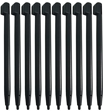 Modonghua Lot de 10 stylets universels capacitifs pour écran tactile NDSL pour 3DS XL pour NDS pour ND SI XL (Noir)