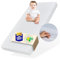 Matratze 70x140 Baby Kindermatratze 70x140 cm mit waschbarem Bezug für Kinder 10 cm hoch, mit Spannbettlaken aus 100% Baumwolle, Wendematratze eco5 Zertifizierung für Kinderbett Bodenbett