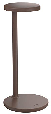 Flos Tischlampe Oblique 4000K LED Aluminium Braun, Maße: 15,5cm x 35cm, 09.8302.DW