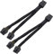 Hsthe Sea GPU VGA PCIe 8-Pin Buchse auf Dual 2X 8-Pin (6+2) Stecker PCI Express Power geflochtenes Y-Splitter-Verlängerungskabel 25 cm (9,84 Zoll)