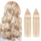 Silk-co 22inch Tape in Hair Extensions 40pcs Balayage Real Remy Human Hair 100g #18P613 Ash Blonde&Bleach Blonde Skin Weft