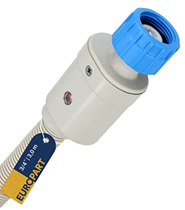 easyPART Kompatibel/Ersatz für Bauknecht 10071945 Zulaufschlauch Kaltwasser 3,0m 3/4 25°C mit Aquastop Sicherheitsventil Universal für Waschmaschine Geschirrspüler