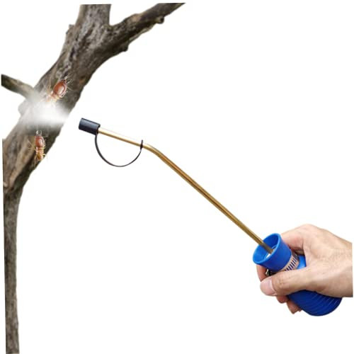 Pulvérisateur À Bulbe De Contrôle des Fourmis À Main en Terre De Diatomées Duster Spray Anti-guêpes avec Long Tube De Cuivre pour Insectes Pulvérisateur À Bulbe De Guêpe