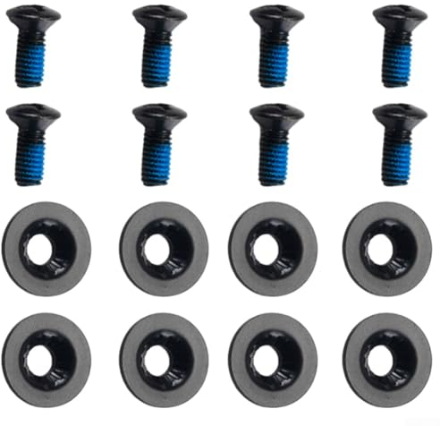 FUBESK Snowboard-Bindeschraube, passend für Snowboard-Bindungen, Ski-Zubehör, Outdoor-Sportteile, Ersatz (8 Sets)