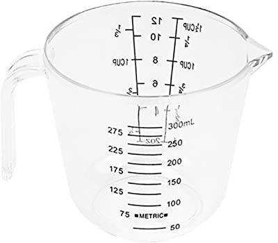 Measure Liquid Jug 150ml/300ml/600ml/1000ml Measure Liquid Jug Transparent Ergonomic Handle Food Grade Large Capacity High Accuracy Liquid Scale Mixing Cup