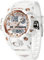 findtime Armbanduhr Damen Digital Sportuhr für Teenager Mädchen, Weiß Digitaluhr Analog Display Militär Wasserdicht Uhren