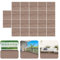 KEESUNG 22 Stück WPC Terrassenfliesen, Holzoptik Terrassendielen WPC-Terrassenplatten Holz-Kunststoff-Fußböden Klickfliesen Balkonfliesen für Terrasse und Balkon, 30x30 cm, Kaffee