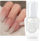 Aieenjor Esmalte de uñas blanco lechoso a base de agua blanco lechoso esmalte de uñas, no UV, 8 ml