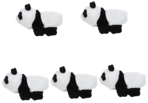 TOYANDONA 5 Braccialetti Di Peluche A Forma Di Animale Braccialetti Decorativi Giocattoli Di Sollievo Calmante A Forma Di Panda Per Halloween