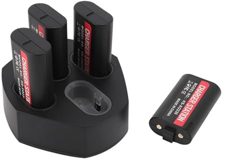 VBESTLIFE Packs de Batteries Rechargeables pour Console de Jeu One, 4 Batteries 3600 MAh avec Station de Haute Vitesse, Indicateurs LED Séparés, pour Manette One