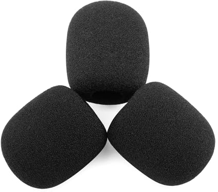 LEFXMOPHY Pop-Filter für SteelSeries Arctis Nova Pro / 7 / 7X / 7P / 3 / 1P / 1 / 1X Gaming Headset Mic Foam Cover, 3er-Pack Windschutzscheibe