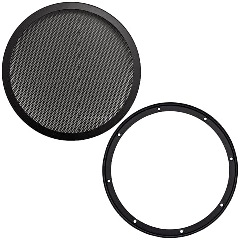 EARTHQUAKE GRL-10 10-Inch 2-Piece Heavy-Duty Steel Mesh Car Speaker Subwoofer Grill Cover (Black)
