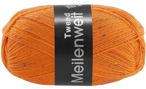 Lana Grossa MEILENWEIT 100g Tweed 176 - Orange