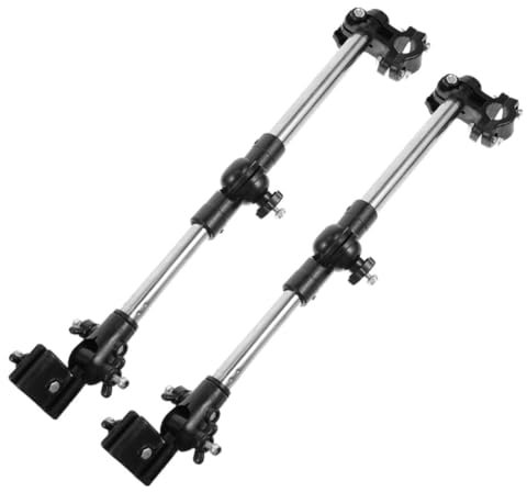 BESPORTBLE 2Pcs Foldable Bike Umbrella Stand for Bicycles Electric Vehicles and Carts Stretchable Holder for Stable Support Adjustable Parasol Mount