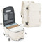 SZLX Großer Reiserucksack Damen,Ryanair Handgepäck 40x20x25 Rucksack Easyjet Cabin Bag Rucksack Wasserdicht Laptop Business Herren Reiserucksack Handgepäck Flugzeug mit Schuhfach Beige