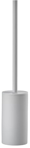 Zone Denmark Solo Toilettenbürste, Klobürste, WC-Bürste aus Porzellan, Stehend, Durchm. 8,4 cm, Höhe 44,8 cm, Soft Grey (Grau)