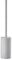 Zone Denmark Solo Toilettenbürste, Klobürste, WC-Bürste aus Porzellan, Stehend, Durchm. 8,4 cm, Höhe 44,8 cm, Soft Grey