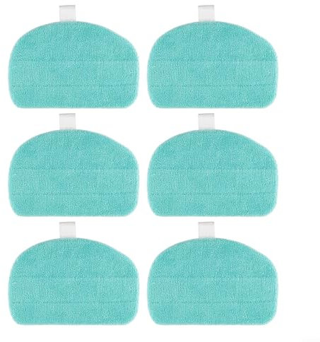 Dampfreiniger-Pads für Leifheit für CleanTenso Power 2.0 für Dampfreiniger, Ersatz-Pads, waschbare Reinigungspads (6er-Pack)