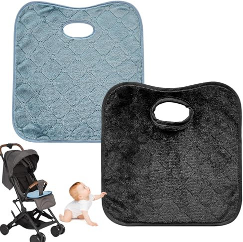 SHUXIA 2pcs Baby Car Seat Protector,Universal Portable Baby CarSeat Protectors for Child Seats,Waterproof & Absorbent Seat Pad for Child Seats Potty Training Car Seat Protector(Grey,Black)