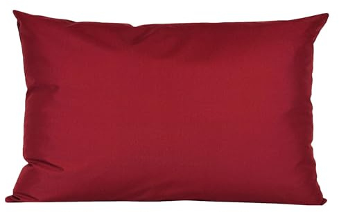 JACK 40x60cm Outdoor Lounge Kissen Dekokissen inkl. XXL-Füllung Wasserabweisend Sitzkissen Garten Stuhl Lotus Effekt, Farbe:Burgund