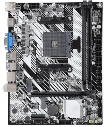 Placa Base A520M-K M ATX Gaming, 2 Canales DDR4 64GB Motor de Placa Base, LGA1200 Gen 10 11 CPU, PCIe3.0x16, VGA, HDMI, M.2 NVME, Gigabit Ethernet, USB3.0