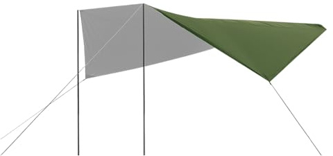 Auto-Markise SUV Zelt Camping Schatten Wasserdicht Sonnenschutz Outdoor Heckplane Silberbeschichtetes Tuch 380x280.0 cm für SUV, LKW, Limousine, Angeln, Reisen, Picknick, Abenteuer