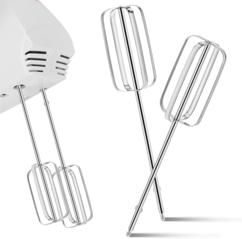 IMIKEYA Accessoires Pour Batteurs à Main En Acier Inoxydable 304, Lot De 2 Fouets Électriques Universels, Mélangeur Culinaire Polyvalent Cuisine Et Préparation à Domicile
