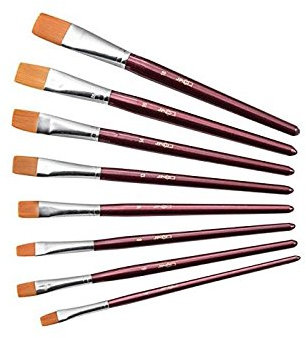 JPC Lot de 5 PINCEAUx BROSSE POILS SYNTHETIQUES N° 14