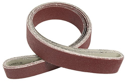 sourcingmap 2 pollici x 72 pollici 60 Grano Lambito per della giunzione ossido alluminio nastro abrasivo 6pz.