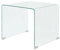 vidaXL Couchtisch Wohnzimmer Sofatisch Beistelltisch gehärtet Glas 49,5x50x45 cm