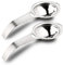 iziusy 2 Pieces Egg Separator, Stainless Steel Egg White Yolk Filter Egg Sieve Kitchen Gadget Cooking Tool