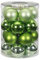 MAGIC Weihnachtskugeln Glas 6cm 20 STK. Christbaumkugeln Farbe: Sparkling Nature - grün hellgrün