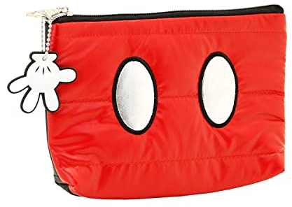 Micky Maus Air-Padding Flaches Federmäppchen, Schwarz