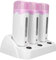 Sonew Roll-on Wax Heater Set, Tragbarer Rollenwachswärmer mit Heizbasis, Elektrischer Haarentfernungs-Wachs-Epilierer-Maschinensatz für Reisen zu Hause
