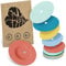 MySweetStitch - 10 x Freestyle Libre 1 & 2 Pflaster Rund mit Belüftungsloch, Overpatch Ø 65mm, wasserfest, atmungsaktiv, Made in Germany, Pastel
