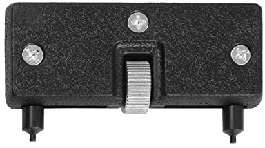 Cikiki Herramienta de apertura de caja trasera de reloj de metal, ajustable, cierre de presión, removedor de llave, herramientas de relojería, reparación de relojes