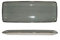 Tarrington House Teller Noromi, rechteckig, grau, 31,2 cm