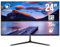 ATLANTIS Monitor 24 pollici, schermo 24 IPS 75Hz, Full HD 1920x1080, VGA HDMI DP, MULTIMEDIALE, FreeSync, Uscita Audio/Cuffie, inclin, risposta 5ms, Contrasto 1000:1, Angolo 178/178, Cavo HDMI 1,5m