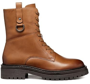 Geox Women's D Iridea B Ankle Boot, Cognac, 42 EU
