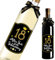 18. Geburtstag Flaschenetikett mit Schleife Schwarzes Gold Lack veredelt 8,5x10,5cm Happy Birthday 18 - Geburtstagsdeko Geburtstagsgeschenk Geschenke für Frauen Männer