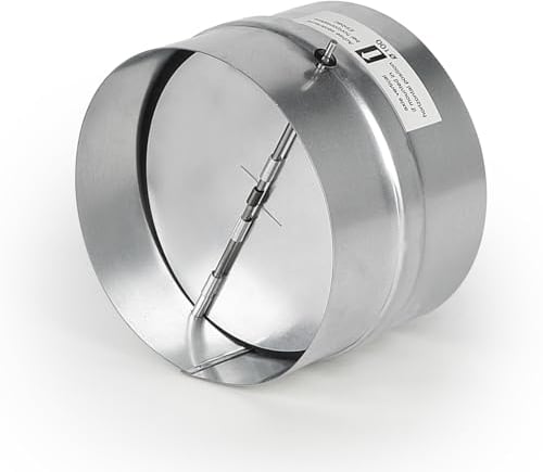 LALAGO Ø100 mm Valvola di Ritegno con Guarnizione in Gomma, Sportello di Riflusso Automatico con Gommini di Tenuta, Raccordo di Ventilazione per Condotto di Ventilazione e Uscita dell'Aria