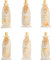 EDWINENE Christmas Burlap Wine Bottle Gift Bags, 12 Xmas Jute Bottle Bags with Snowflake Tags