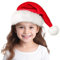 APMGONT Weihnachtsmütze Nikolausmütze, Weihnachtsmütze für Kinder, Plüsche Weihnachtsmann Mütze, Unisex Weihnachtsmütze, Rote Santa Mütze, Warm Dicker Nikolaus Mütze, Familie Weihnachten