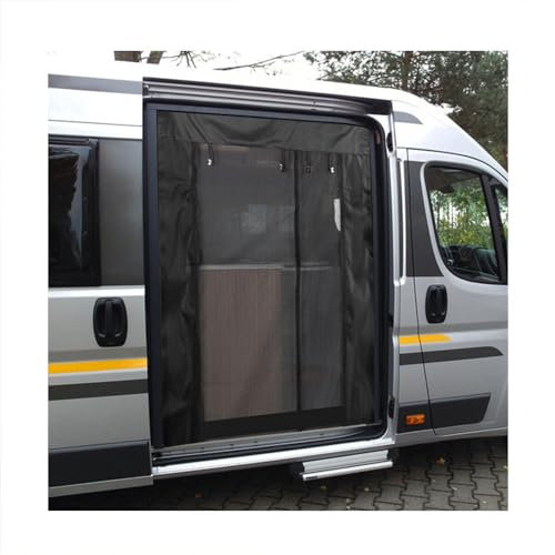 Van Sliding Door Magnetic Fly Screen, Magnetic Mosquito Nets for Side Slider Door - Outdoor Camping, Caravan, Motorhome - Car Bug Mesh - Motorhome Accessories